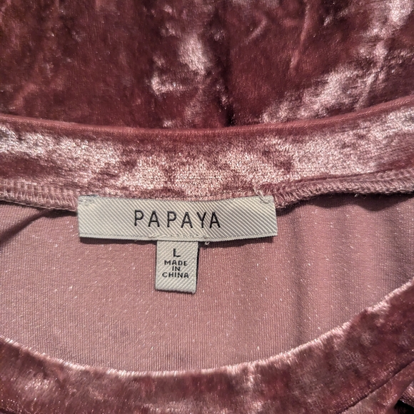 216. Papaya Pink Fitted Ruched Shirt - Picture 4 of 4